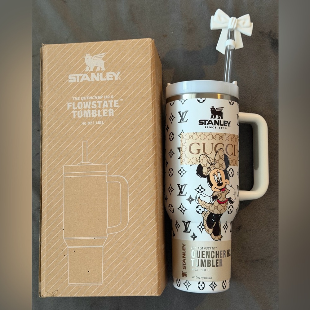 Custom Stanley 40oz Tumbler with Minnie Mouse